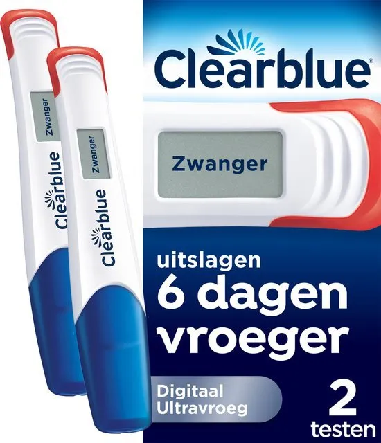 Clearblue Zwangerschapstest Ultravroeg Digitaal kopen? Morgen in huis