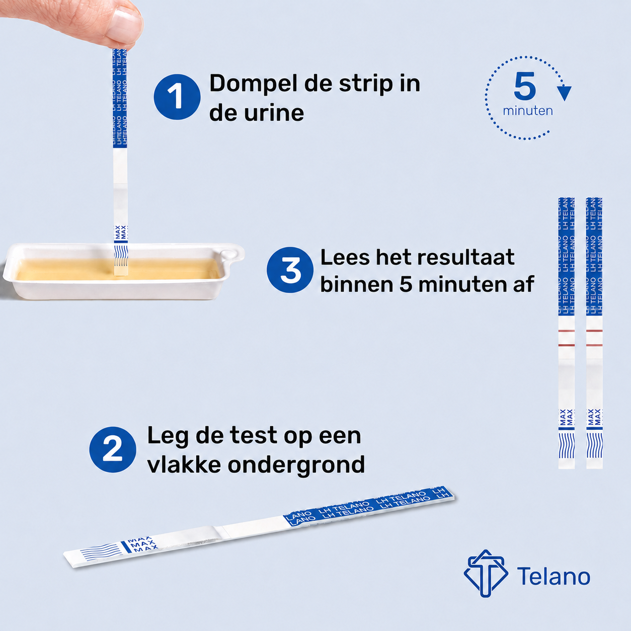 Ovulatietest 50 stuks + 30 stuks Zwangerschapstest Dipstick Voordeelpakket Extra Vroeg - Afbeelding 3