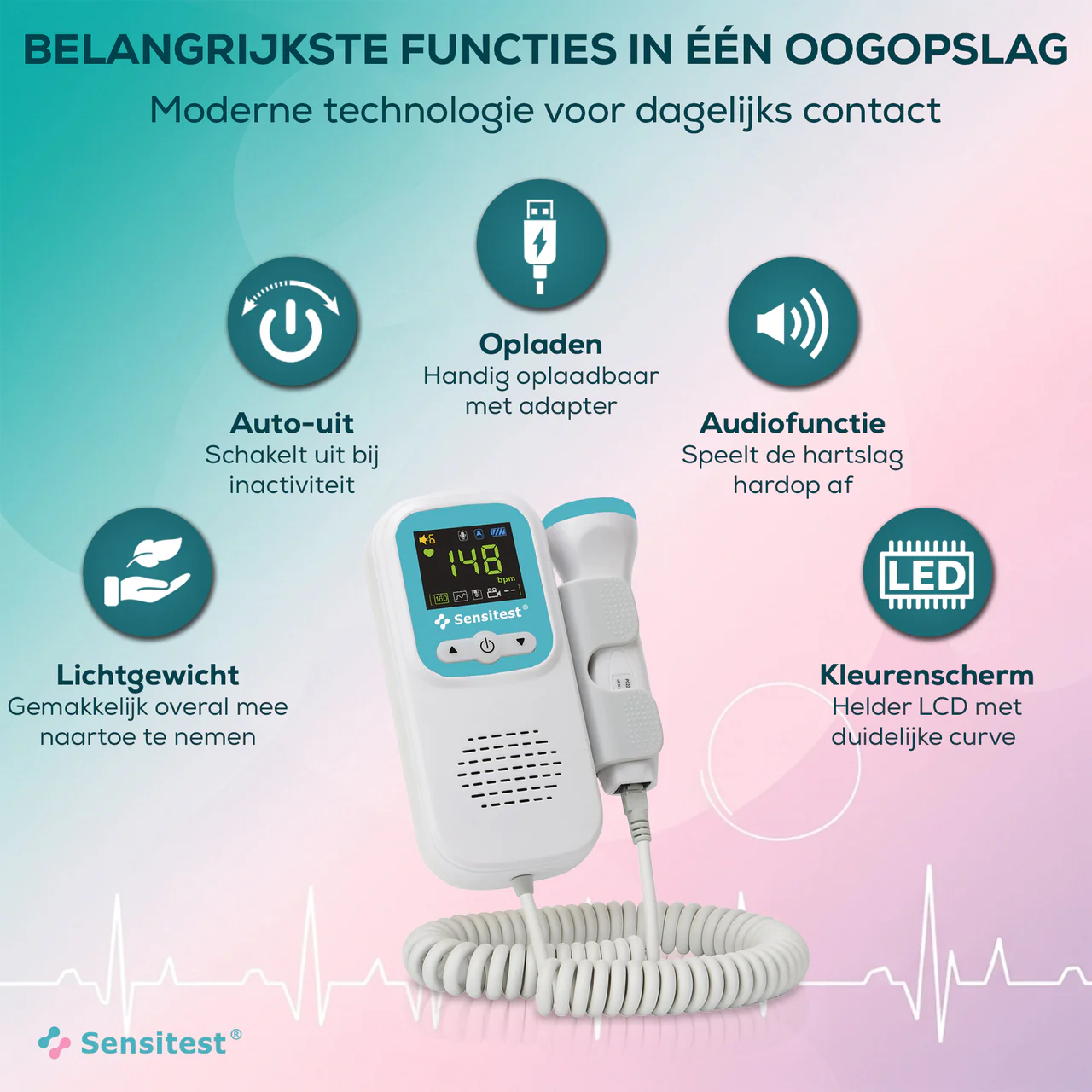 Baby Doppler Premium incl. Ultrasound Gel - Afbeelding 3
