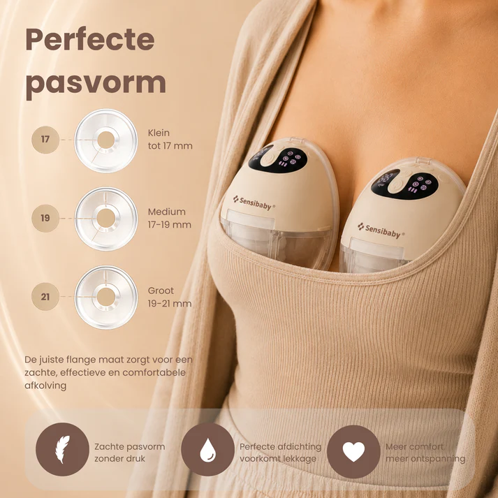 Sensibaby TwinFlow Duo Handsfree Borstkolf met Luxe Tas - Afbeelding 9