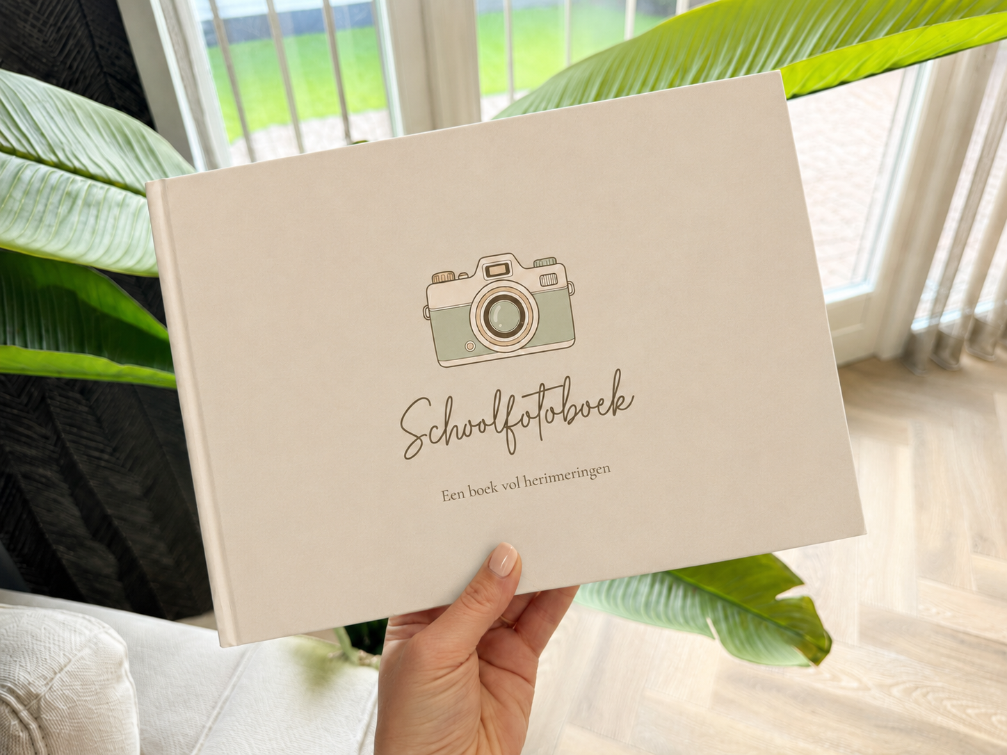 Schoolfotoboek beige