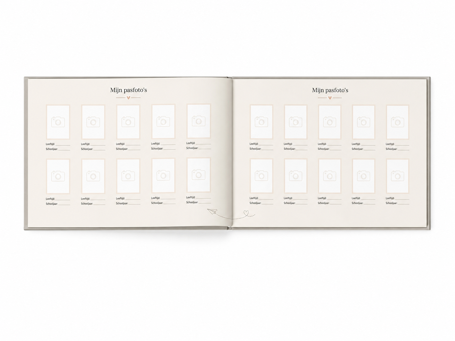 Telano Schoolfotoboek Beige - Afbeelding 2