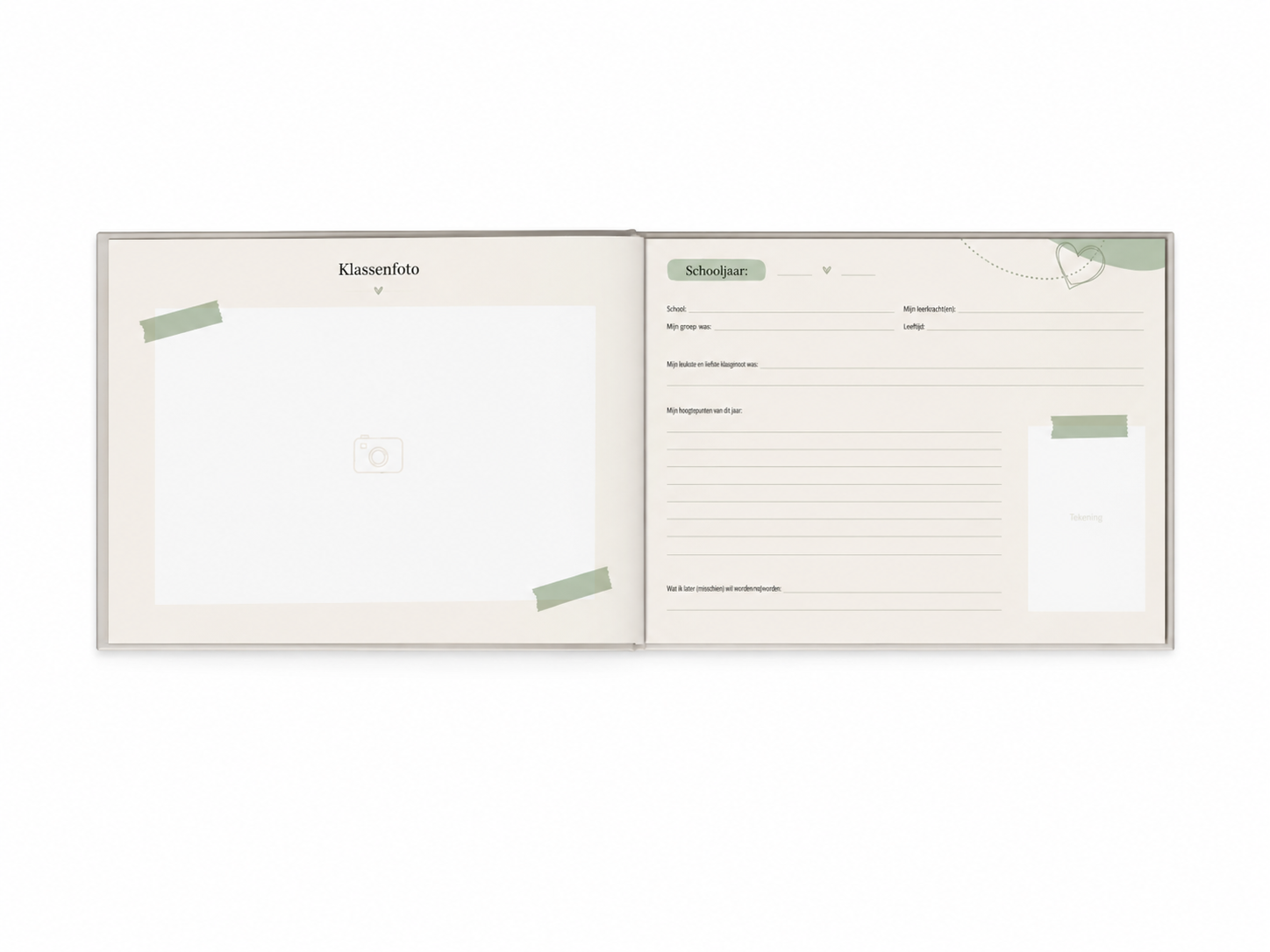 Telano Schoolfotoboek Beige - Afbeelding 3