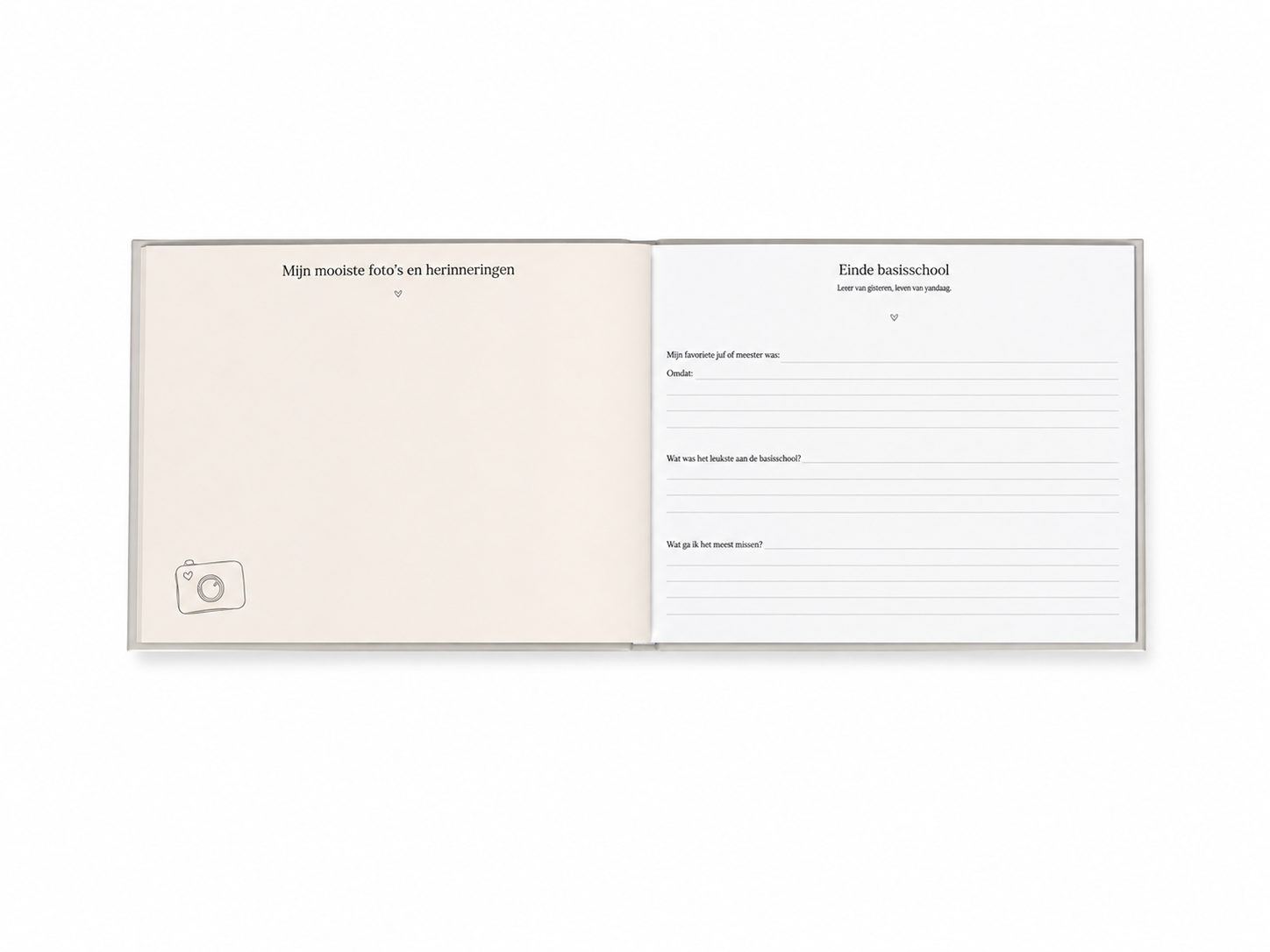 Telano Schoolfotoboek Beige - Afbeelding 5