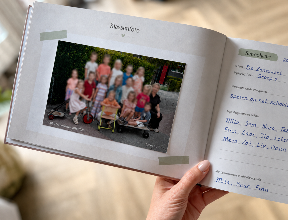 Telano Schoolfotoboek Beige - Afbeelding 12